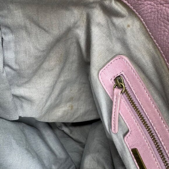 Elliott Lucca Pink Woven Leather Tote Hobo Shoulder Bag‎ - Picture 11 of 12